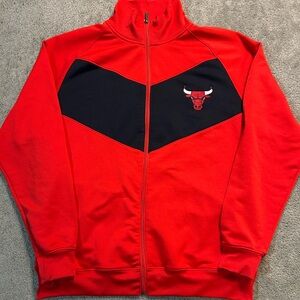 Vintage 90s Chicago Bulls Full Zip Jacket NBA Y2K Size Medium Embroidered